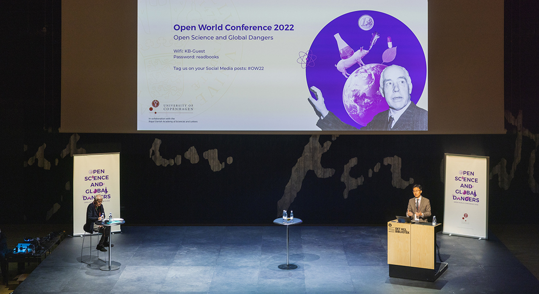 the Open World Conference stage